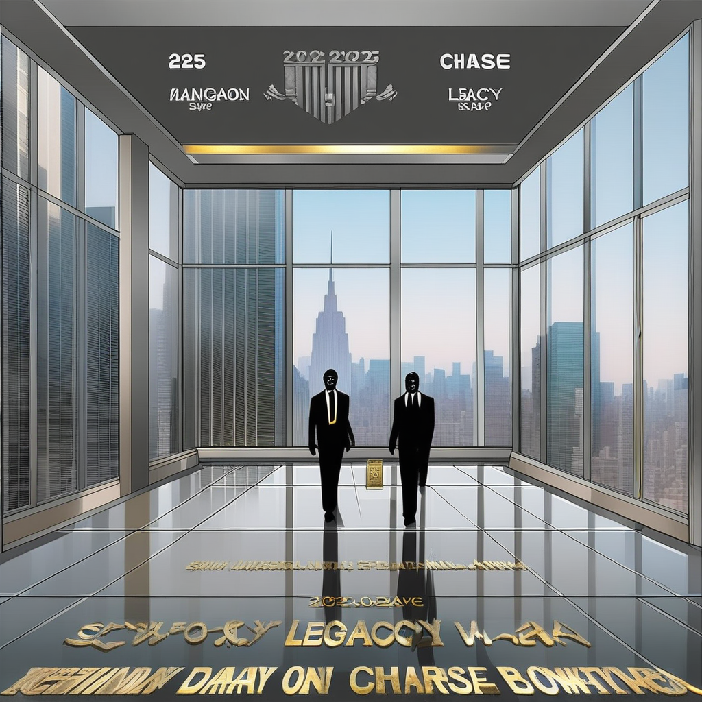 2025년 JP모건 체이스 본사 로비의 E.H. 기념 명판